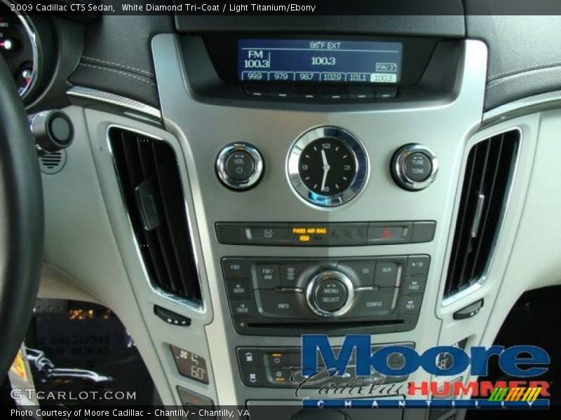 White Diamond Tri-Coat / Light Titanium/Ebony 2009 Cadillac CTS Sedan