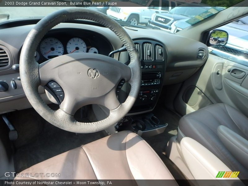 Butane Blue Pearl / Taupe 2003 Dodge Grand Caravan Sport
