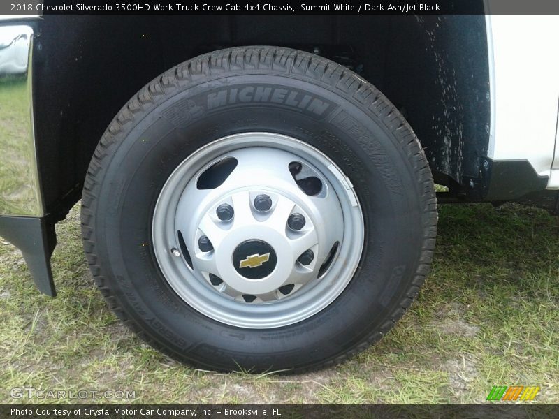Summit White / Dark Ash/Jet Black 2018 Chevrolet Silverado 3500HD Work Truck Crew Cab 4x4 Chassis