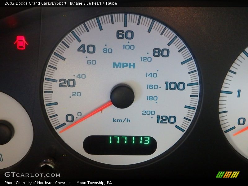 Butane Blue Pearl / Taupe 2003 Dodge Grand Caravan Sport