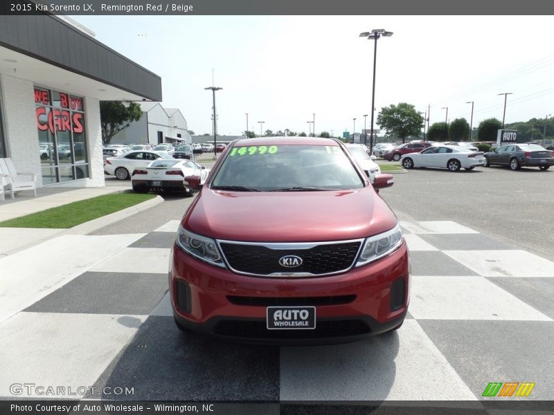 Remington Red / Beige 2015 Kia Sorento LX