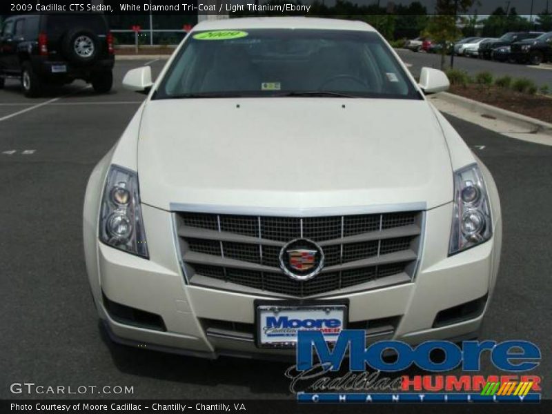 White Diamond Tri-Coat / Light Titanium/Ebony 2009 Cadillac CTS Sedan