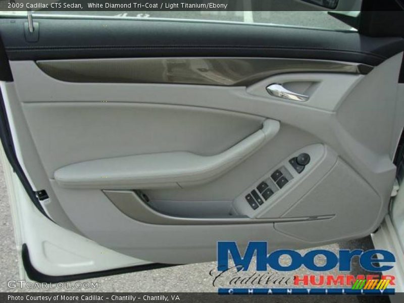 White Diamond Tri-Coat / Light Titanium/Ebony 2009 Cadillac CTS Sedan