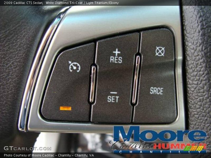 White Diamond Tri-Coat / Light Titanium/Ebony 2009 Cadillac CTS Sedan