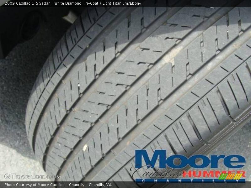 White Diamond Tri-Coat / Light Titanium/Ebony 2009 Cadillac CTS Sedan