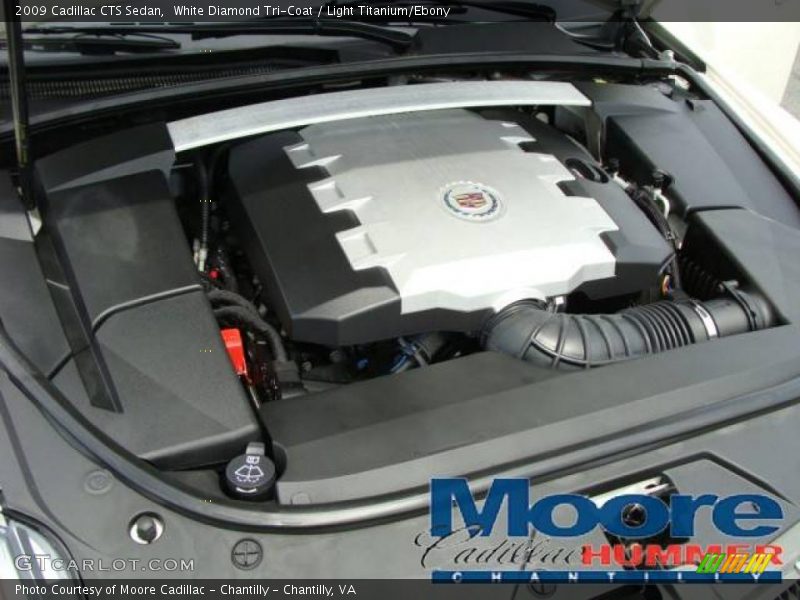 White Diamond Tri-Coat / Light Titanium/Ebony 2009 Cadillac CTS Sedan