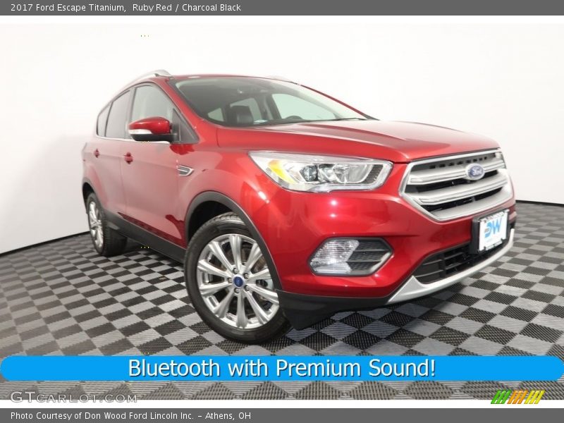 Ruby Red / Charcoal Black 2017 Ford Escape Titanium