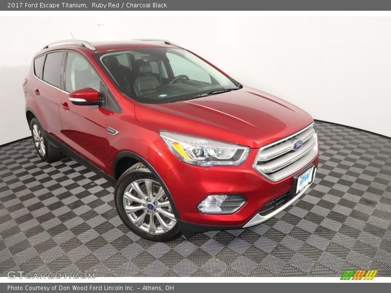 Ruby Red / Charcoal Black 2017 Ford Escape Titanium