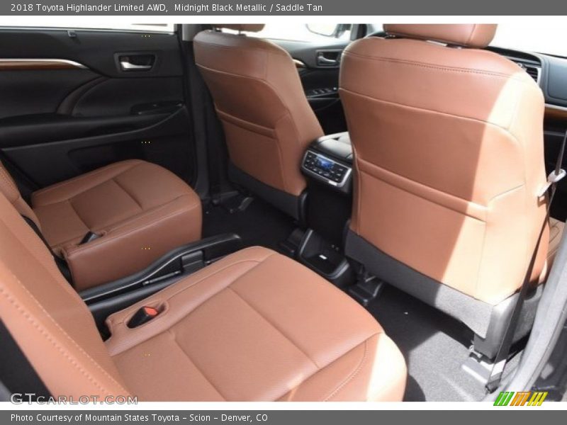 Midnight Black Metallic / Saddle Tan 2018 Toyota Highlander Limited AWD