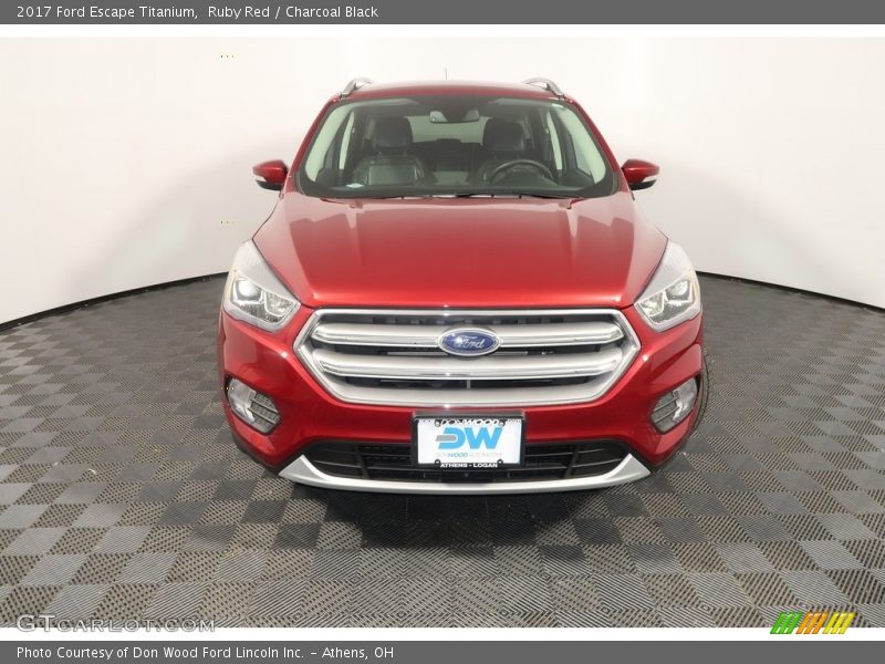 Ruby Red / Charcoal Black 2017 Ford Escape Titanium