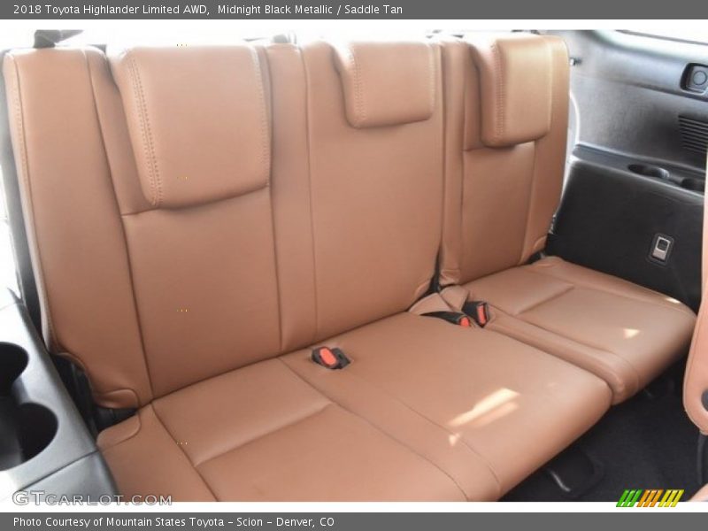 Midnight Black Metallic / Saddle Tan 2018 Toyota Highlander Limited AWD