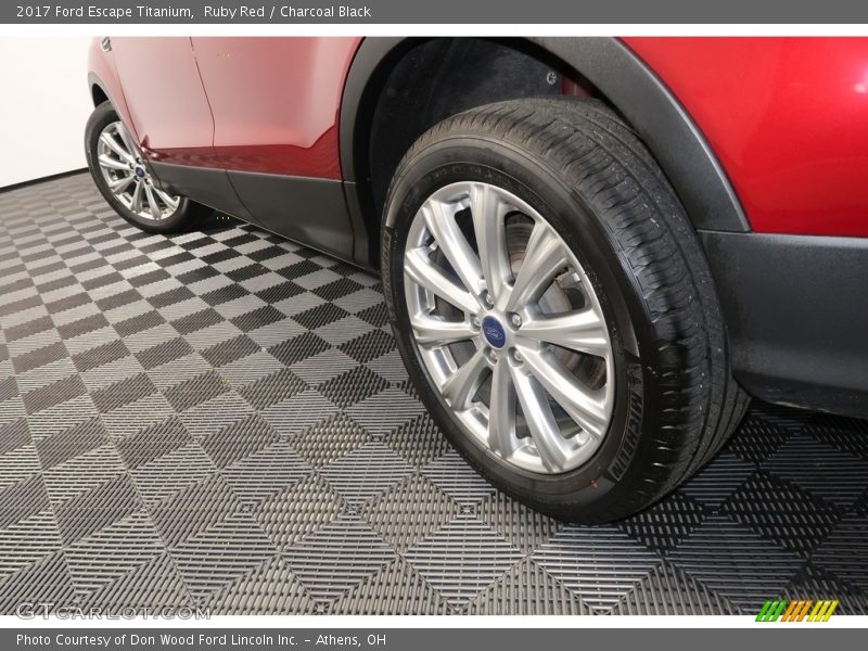Ruby Red / Charcoal Black 2017 Ford Escape Titanium