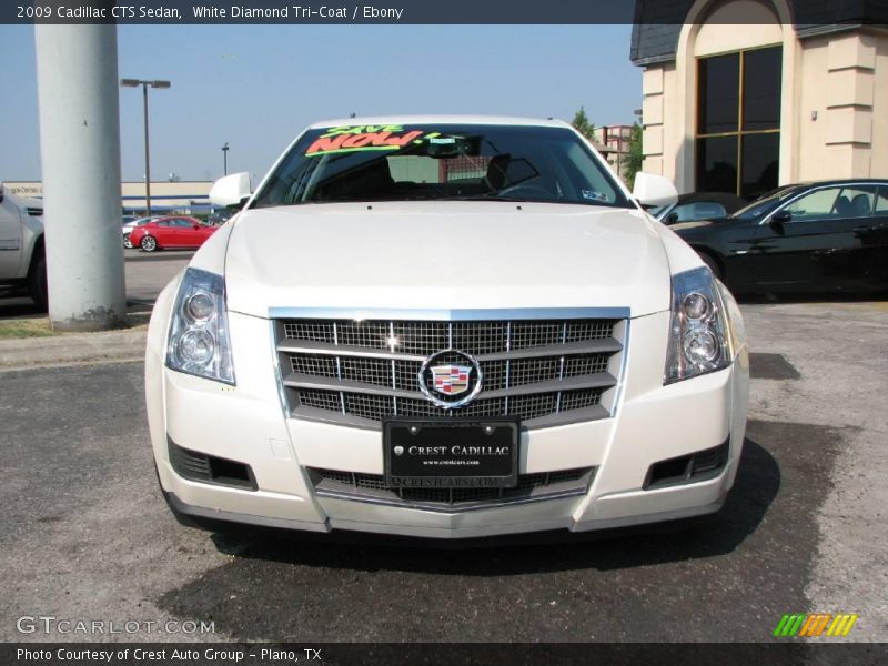 White Diamond Tri-Coat / Ebony 2009 Cadillac CTS Sedan