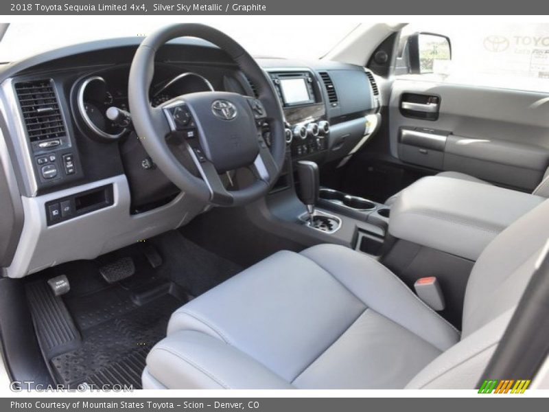 Silver Sky Metallic / Graphite 2018 Toyota Sequoia Limited 4x4