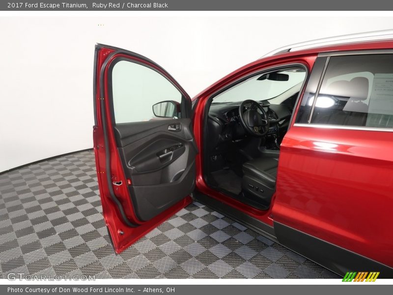 Ruby Red / Charcoal Black 2017 Ford Escape Titanium