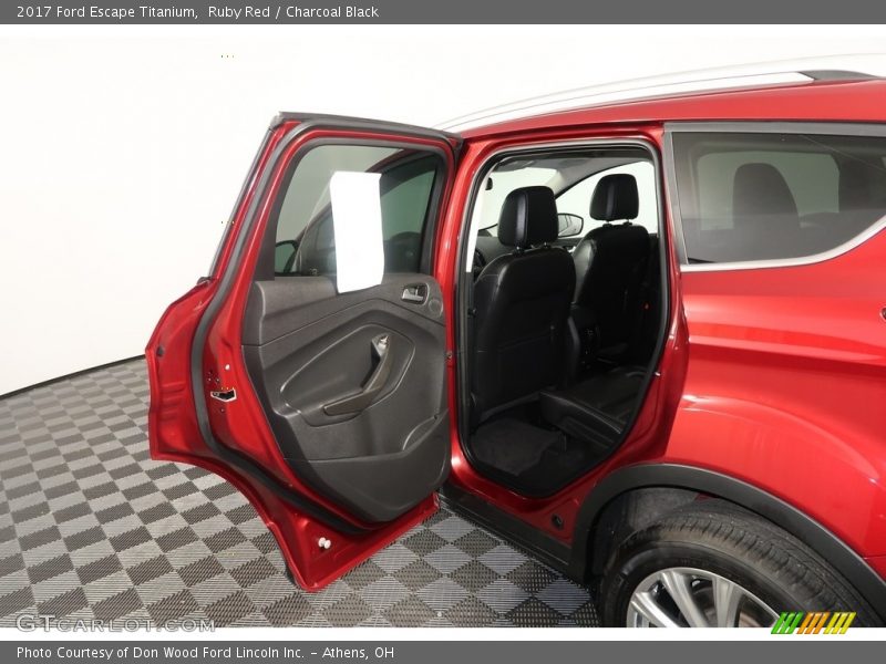Ruby Red / Charcoal Black 2017 Ford Escape Titanium