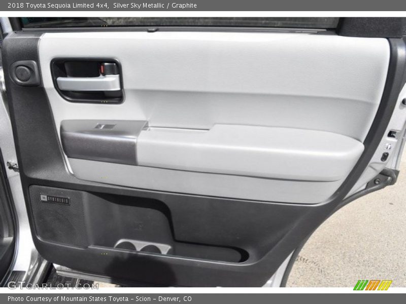Silver Sky Metallic / Graphite 2018 Toyota Sequoia Limited 4x4