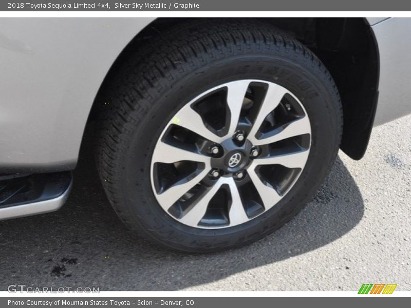 Silver Sky Metallic / Graphite 2018 Toyota Sequoia Limited 4x4