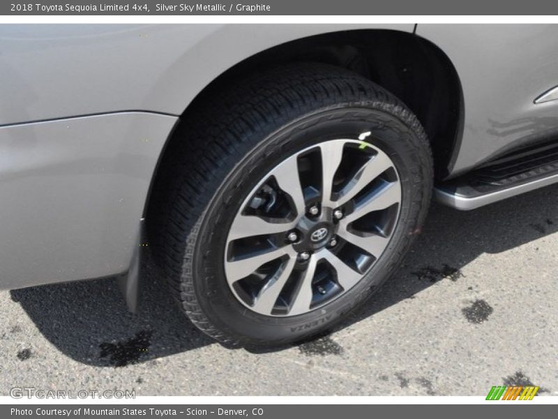 Silver Sky Metallic / Graphite 2018 Toyota Sequoia Limited 4x4