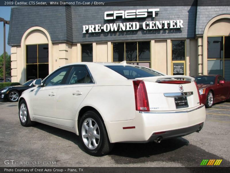 White Diamond Tri-Coat / Ebony 2009 Cadillac CTS Sedan