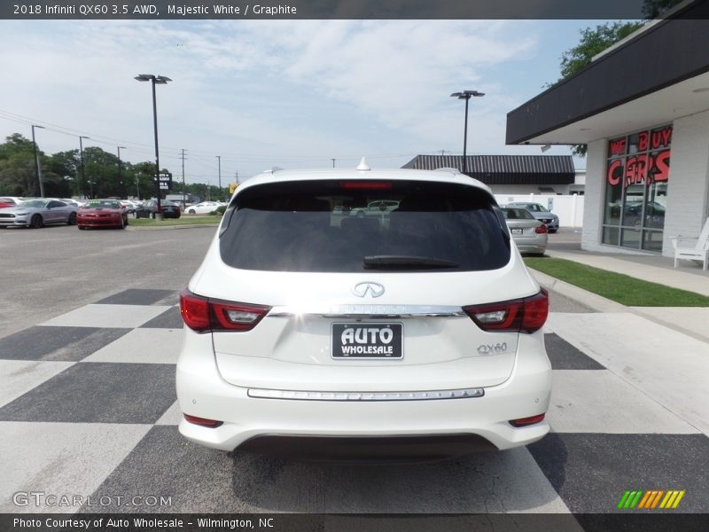 Majestic White / Graphite 2018 Infiniti QX60 3.5 AWD