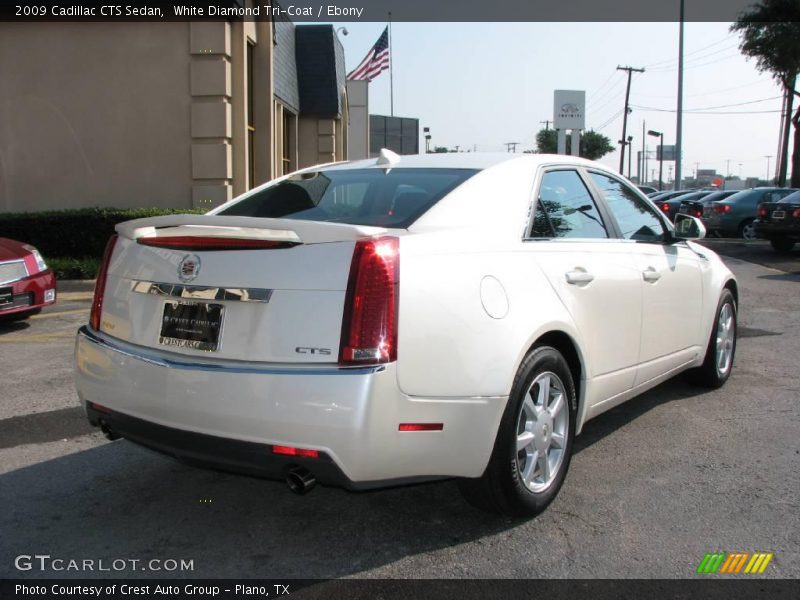 White Diamond Tri-Coat / Ebony 2009 Cadillac CTS Sedan