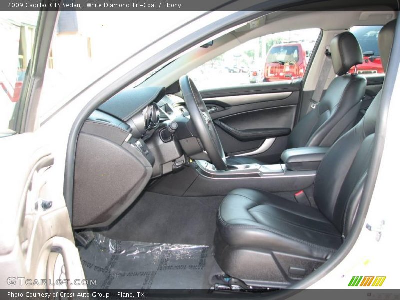 White Diamond Tri-Coat / Ebony 2009 Cadillac CTS Sedan