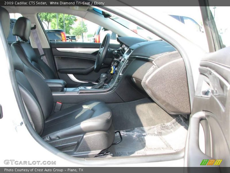 White Diamond Tri-Coat / Ebony 2009 Cadillac CTS Sedan