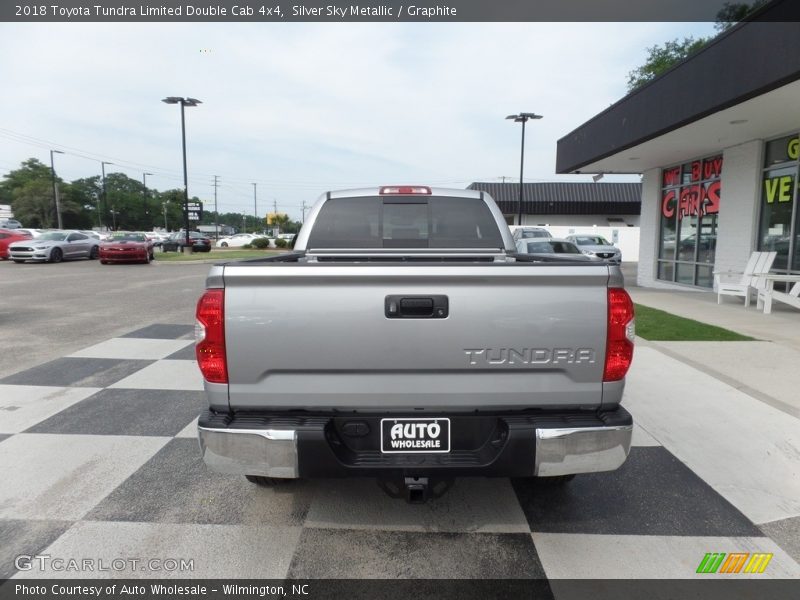 Silver Sky Metallic / Graphite 2018 Toyota Tundra Limited Double Cab 4x4