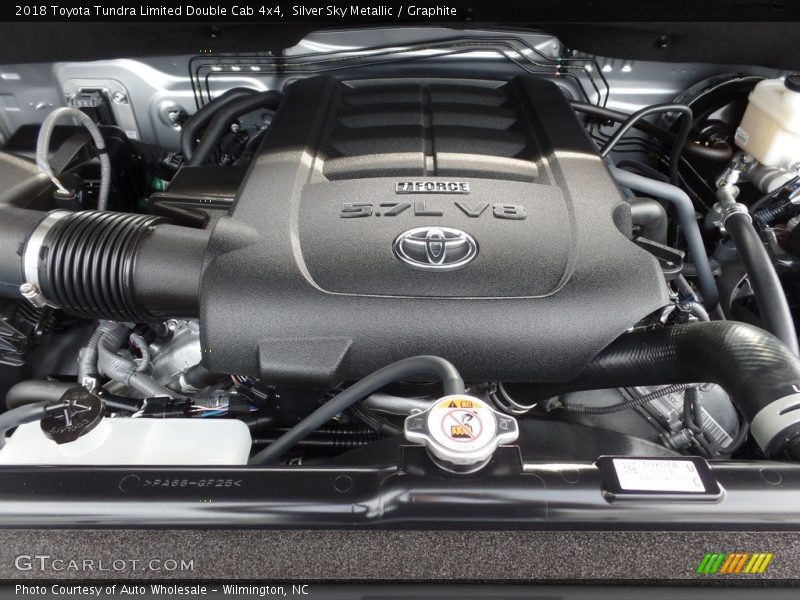  2018 Tundra Limited Double Cab 4x4 Engine - 5.7 Liter i-Force DOHC 32-Valve VVT-i V8