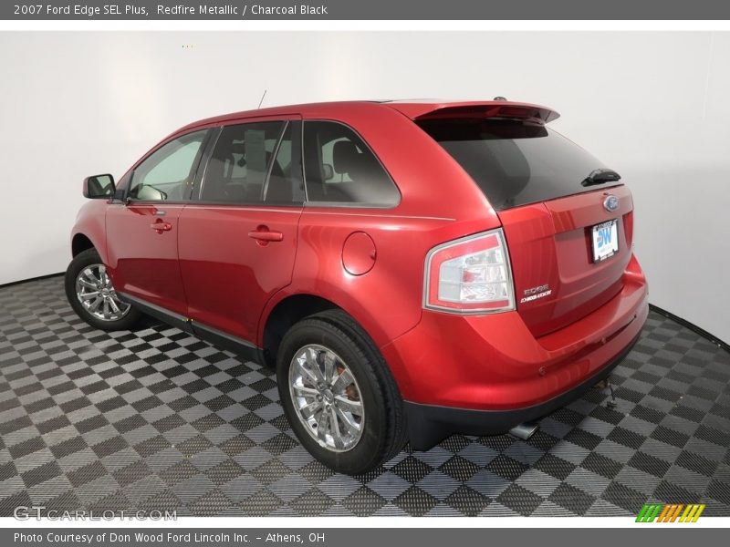 Redfire Metallic / Charcoal Black 2007 Ford Edge SEL Plus