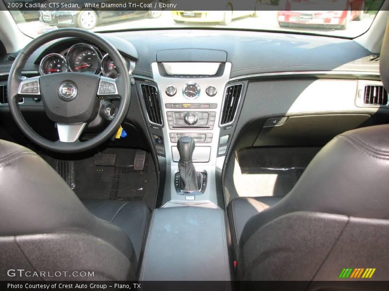 White Diamond Tri-Coat / Ebony 2009 Cadillac CTS Sedan