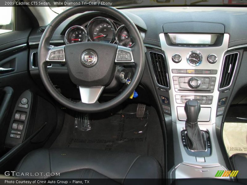 White Diamond Tri-Coat / Ebony 2009 Cadillac CTS Sedan