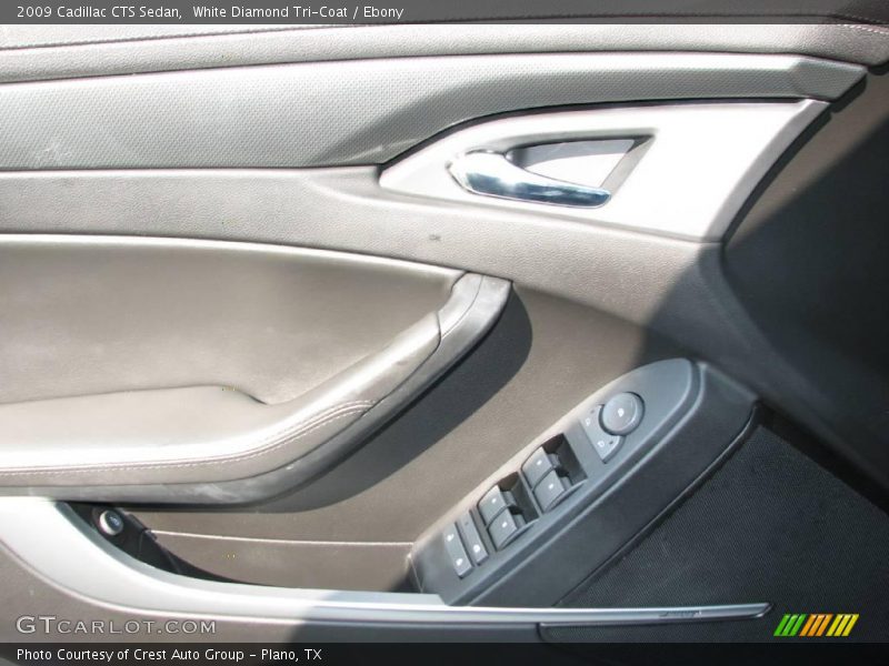 White Diamond Tri-Coat / Ebony 2009 Cadillac CTS Sedan