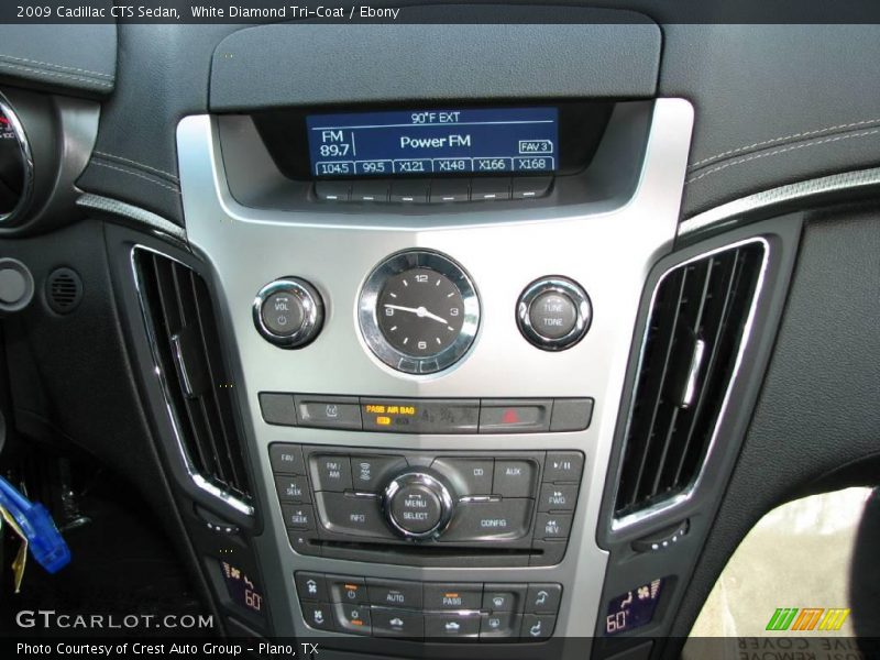 White Diamond Tri-Coat / Ebony 2009 Cadillac CTS Sedan