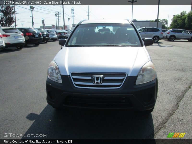 Satin Silver Metallic / Black 2005 Honda CR-V LX 4WD