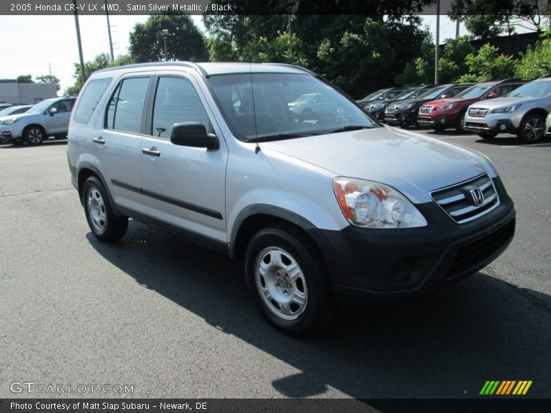 Satin Silver Metallic / Black 2005 Honda CR-V LX 4WD