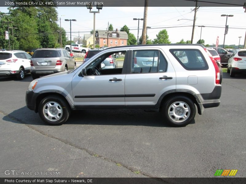 Satin Silver Metallic / Black 2005 Honda CR-V LX 4WD