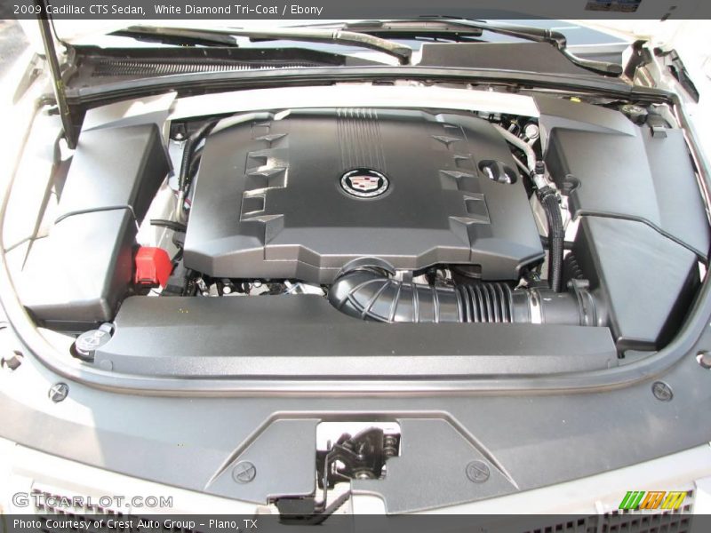 White Diamond Tri-Coat / Ebony 2009 Cadillac CTS Sedan
