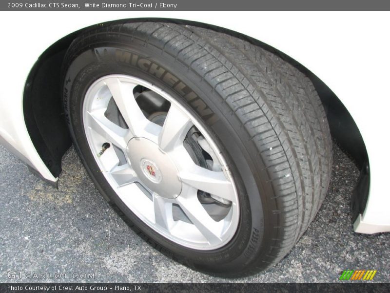 White Diamond Tri-Coat / Ebony 2009 Cadillac CTS Sedan