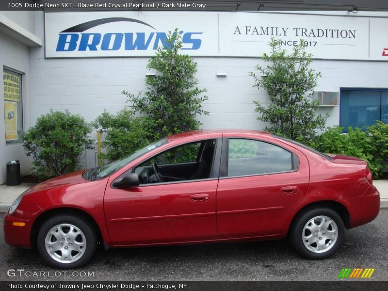 Blaze Red Crystal Pearlcoat / Dark Slate Gray 2005 Dodge Neon SXT