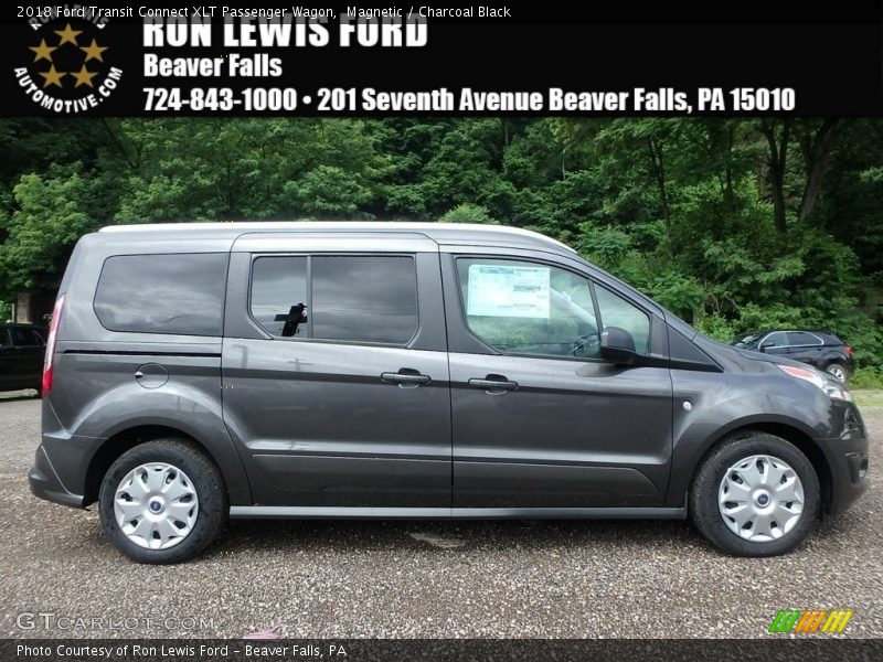 Magnetic / Charcoal Black 2018 Ford Transit Connect XLT Passenger Wagon