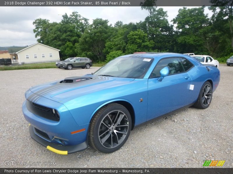 B5 Blue Pearl / Black 2018 Dodge Challenger 392 HEMI Scat Pack Shaker