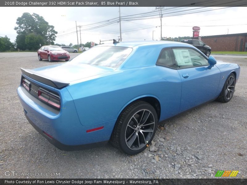 B5 Blue Pearl / Black 2018 Dodge Challenger 392 HEMI Scat Pack Shaker