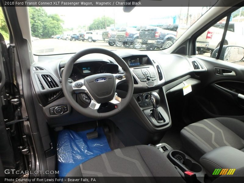 Magnetic / Charcoal Black 2018 Ford Transit Connect XLT Passenger Wagon