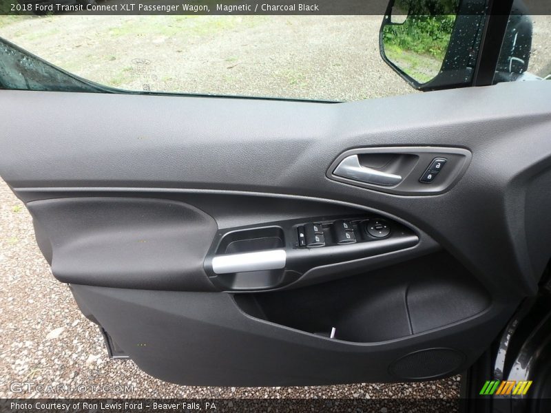 Magnetic / Charcoal Black 2018 Ford Transit Connect XLT Passenger Wagon