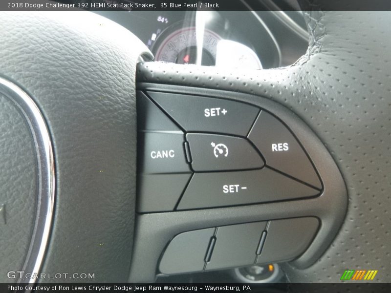 B5 Blue Pearl / Black 2018 Dodge Challenger 392 HEMI Scat Pack Shaker