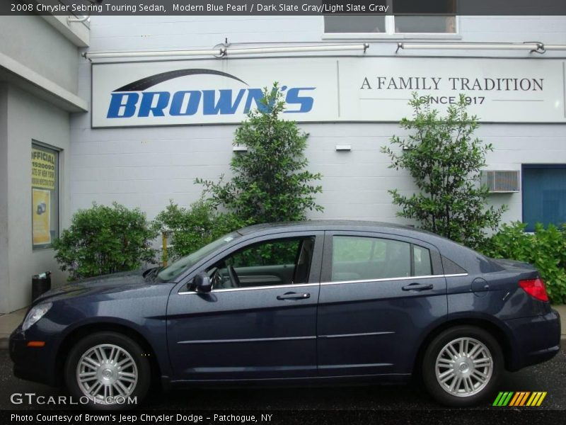 Modern Blue Pearl / Dark Slate Gray/Light Slate Gray 2008 Chrysler Sebring Touring Sedan