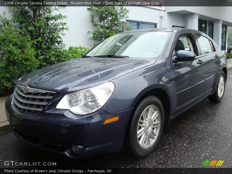 Modern Blue Pearl / Dark Slate Gray/Light Slate Gray 2008 Chrysler Sebring Touring Sedan