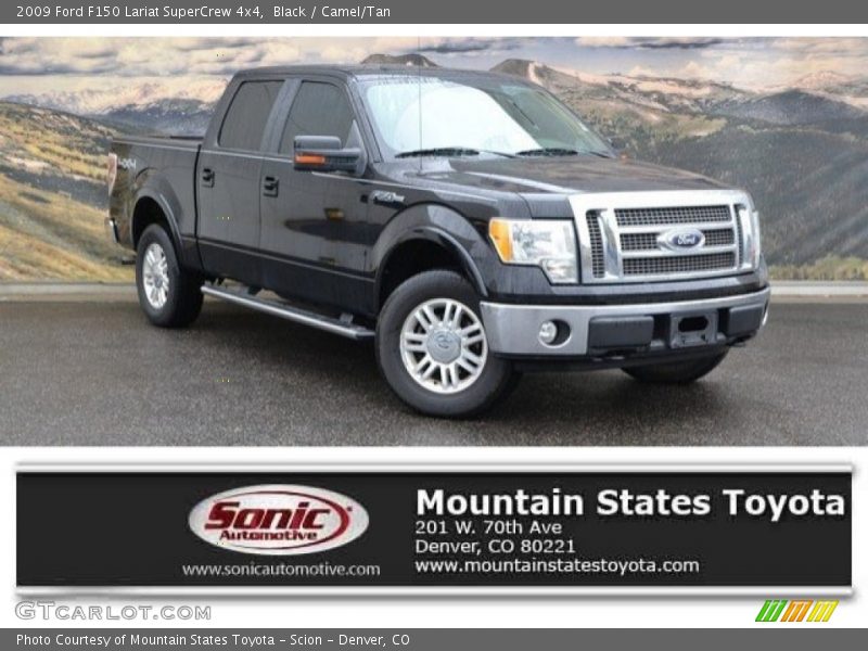 Black / Camel/Tan 2009 Ford F150 Lariat SuperCrew 4x4